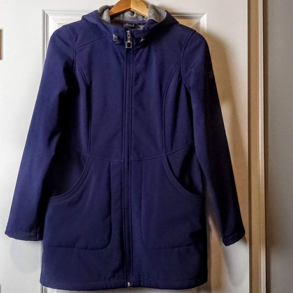 ZeroXposur Fleece Lined Hooded Navy Zip Jacket